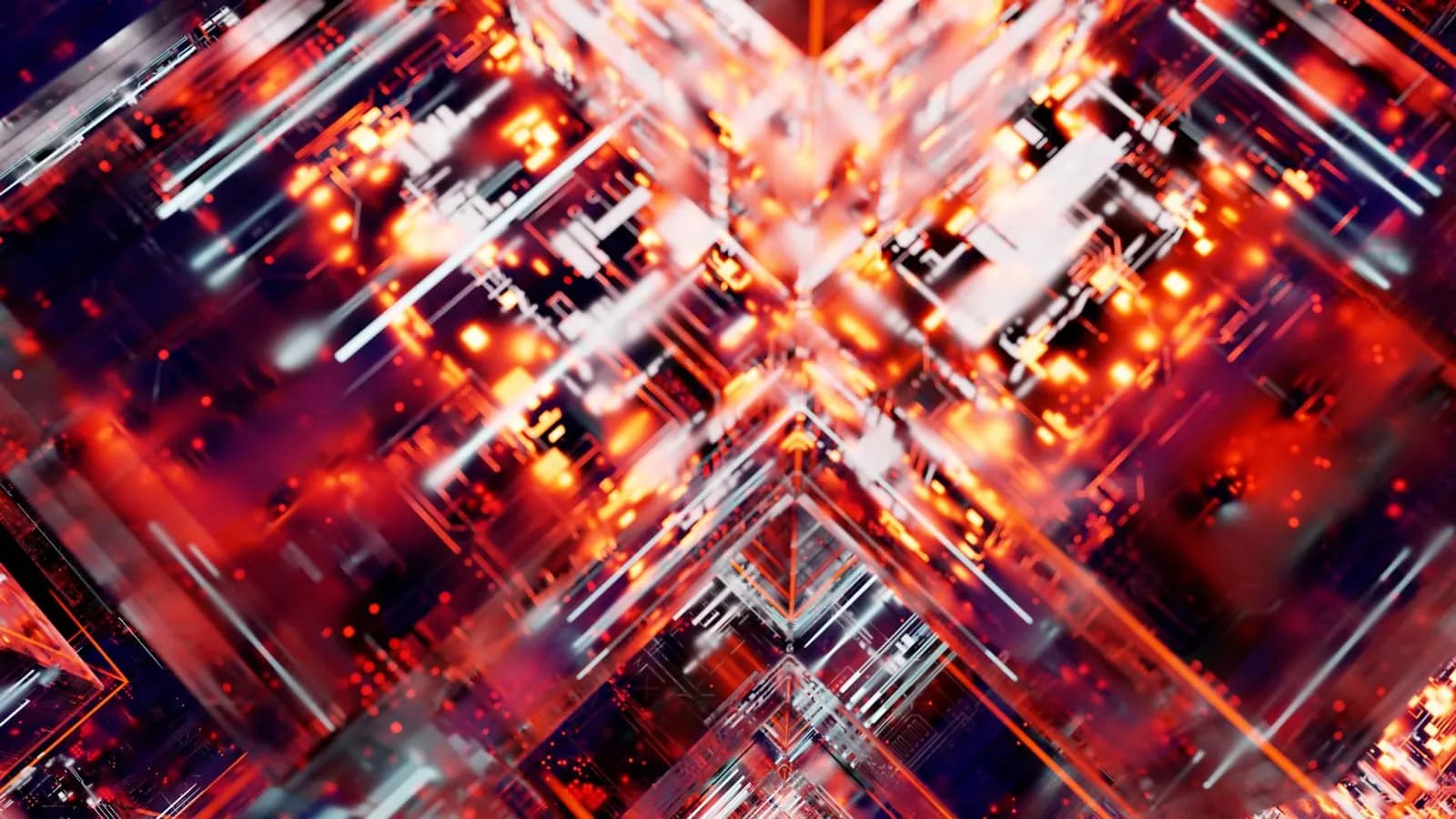 Abstract digital circuitry pattern